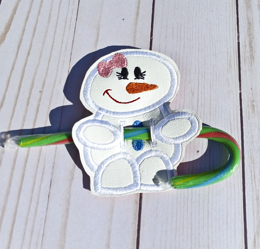 Snowperson Candy Cane Holder