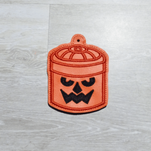 Pumpkin Bucket Bookmark/ornament