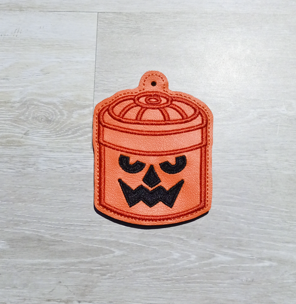 Pumpkin Bucket Bookmark/ornament