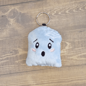 Kawaii Tombstone Plush Key Fob