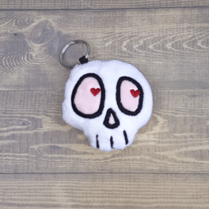 Skull Plush Key Fob