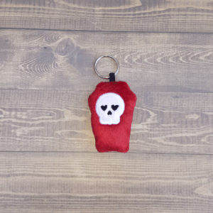 Coffin Plush Key Fob