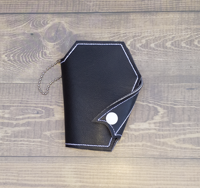 Bat Wing Coffin-shaped Snap Wallet