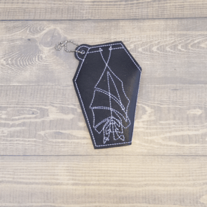 Bat Coffin-shaped Snap Wallet