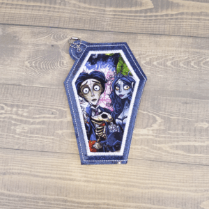 Applique Coffin Shaped Snap Wallet