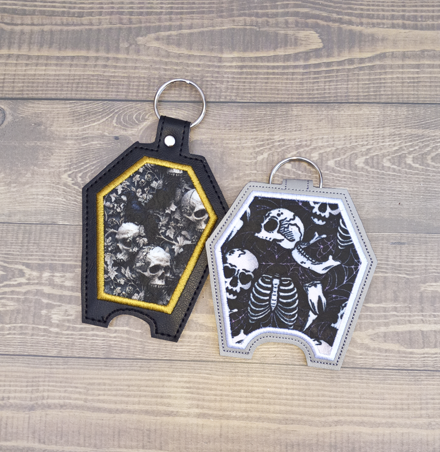 Applique Coffin Hand Sanitizer Holder