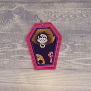 Applique Coffin-shaped Bag Tag