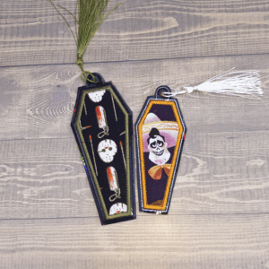 Applique Coffin-shaped Bookmark
