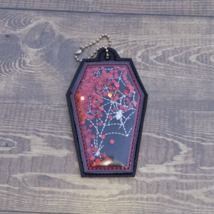 Trinket Spiderweb Coffin Bag Dangle