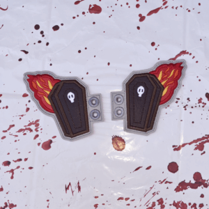 Flaming Coffin Shoe Wings