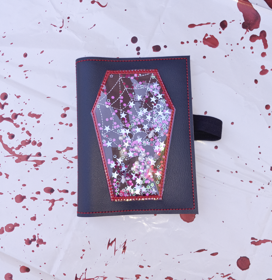 Spider Web Coffin Trinket Notebook