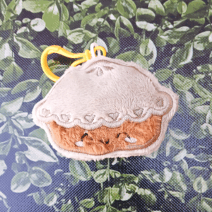 Pumpkin Pie Plush Keychain
