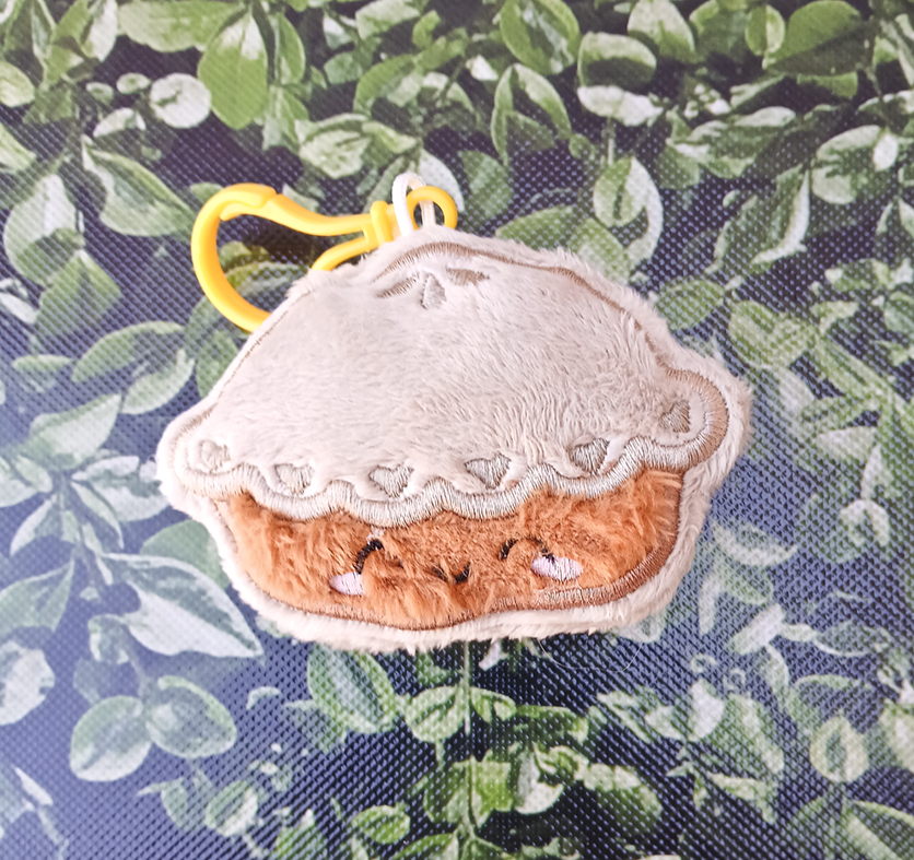 Pumpkin Pie Plush Keychain