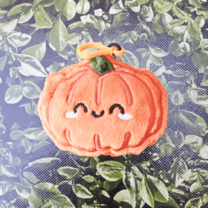 Pumpkin Plush Key Fob