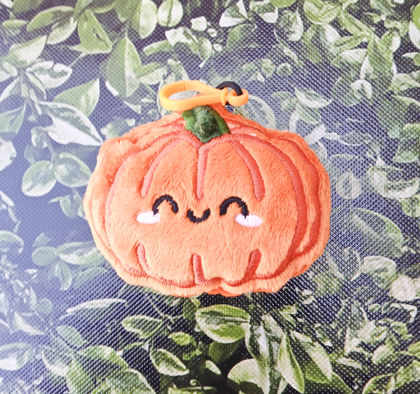 Pumpkin Plush Key Fob