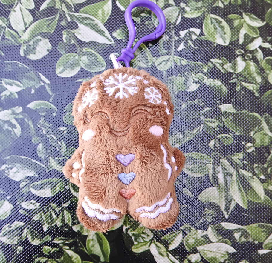 Gingerbread Baby Plush Key Fob