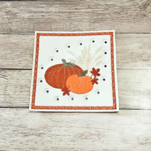 Pumpkin & Wheat Lace Up Board