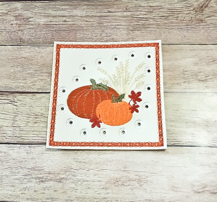 Pumpkin & Wheat Lace Up Board