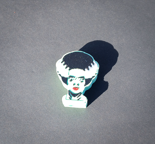 Mrs. Monster Straw Topper