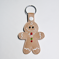 Gingerbread Boy Key Fob