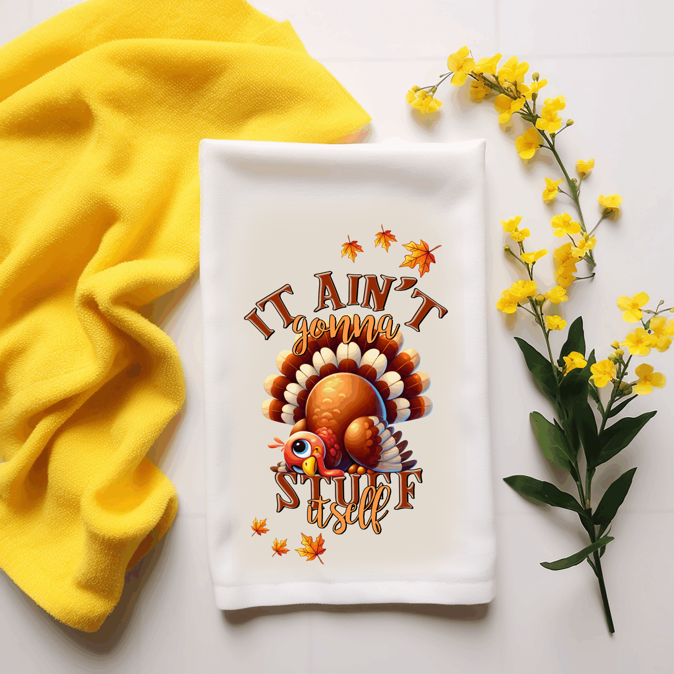 It's Not Gonna Stuff Itself Hand Towel Mockup