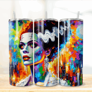Paint-Style Mrs. Monster Tumbler