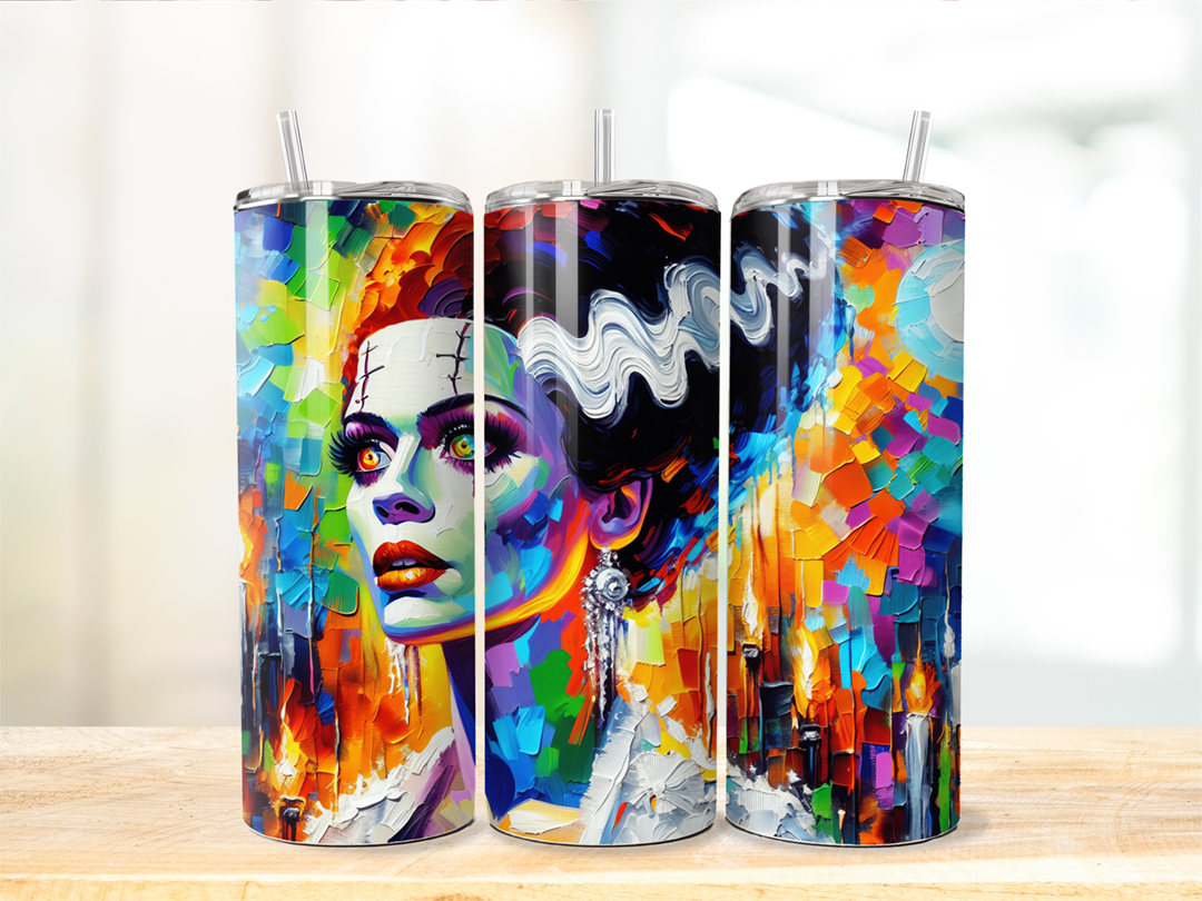 Paint-Style Mrs. Monster Tumbler