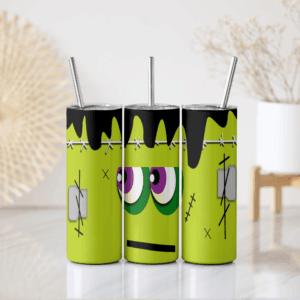Cartoon Monster Tumbler Mockup