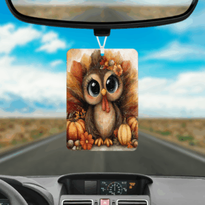 Cute Turkey Air Freshener Mockup