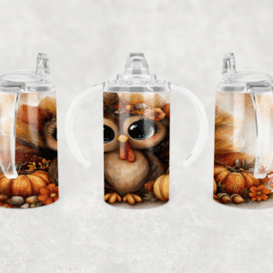 Cute Turkey Sippy Cup Mockup