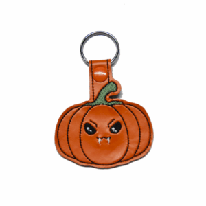 Vampire Pumpkin Key Fob