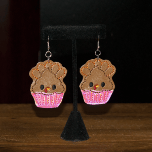 Turkey Cupcake Earrings