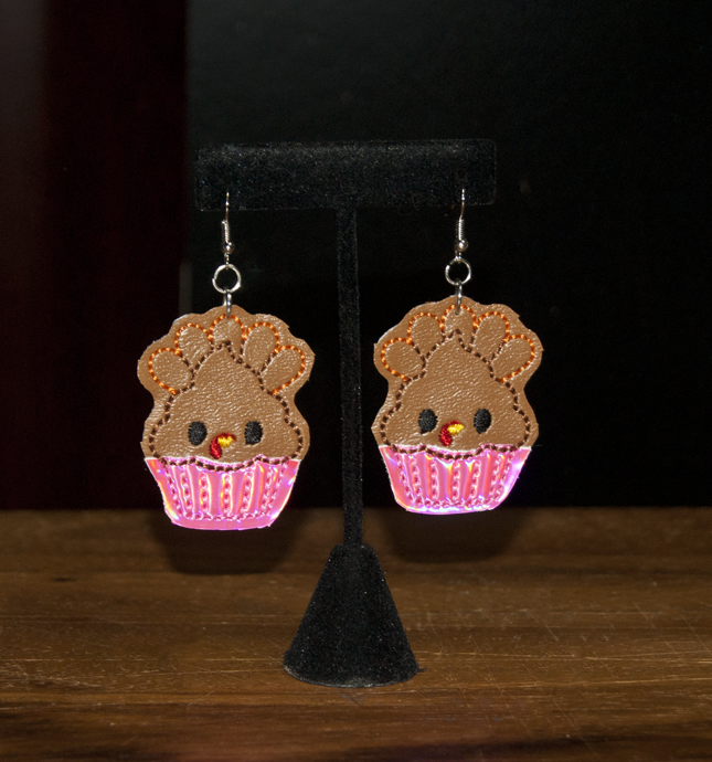 Turkey Cupcake Earrings