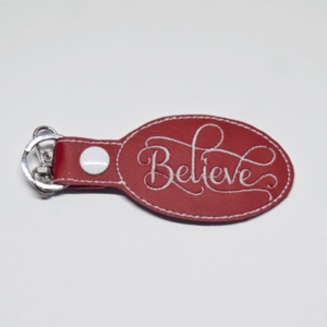 Oval Believe Key Fob