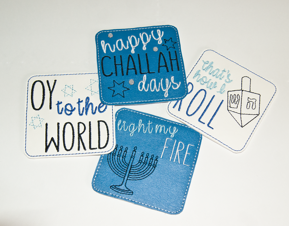Hanukkah Coasters