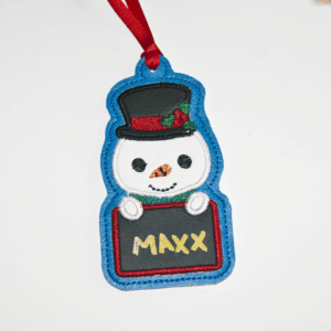 Snowman Chalkboard Ornament / Gift Tag