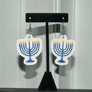 Menorah Earrings