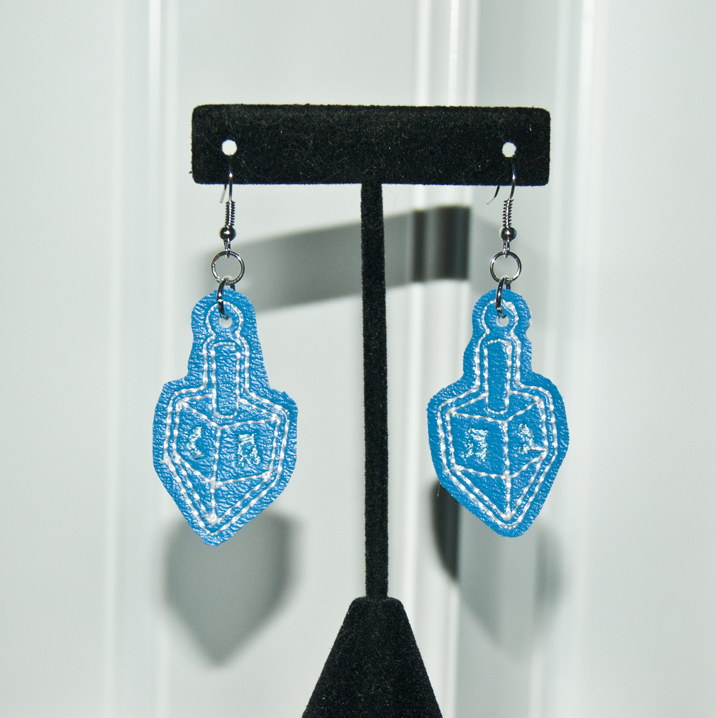 Dreidel Earrings