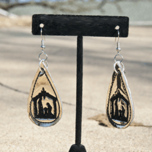 Nativity Teardrop Earrings