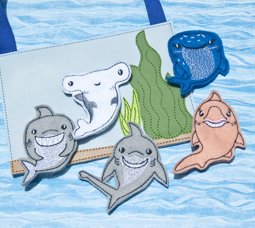 Shark Finger Puppets