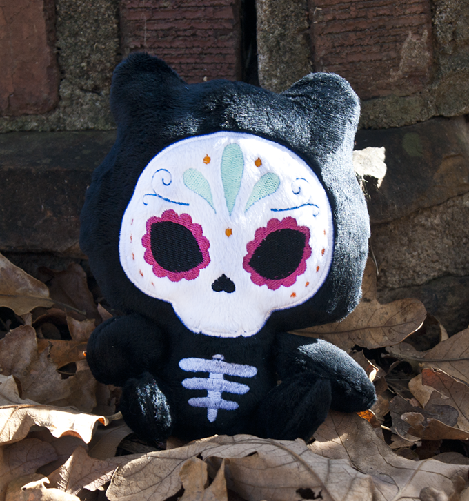 Sugar Skull Kitty Plush