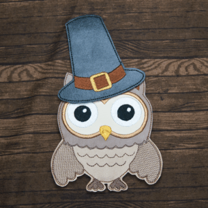 Thanksgiving Owl Add-on Felties- pilgrim