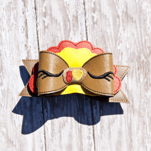 Turkey Stacked Hair Bow