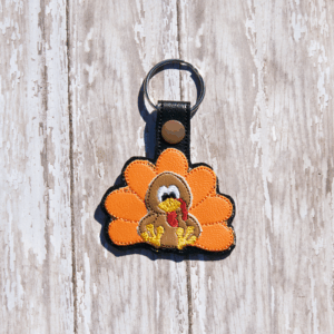 Sitting Turkey Key Fob