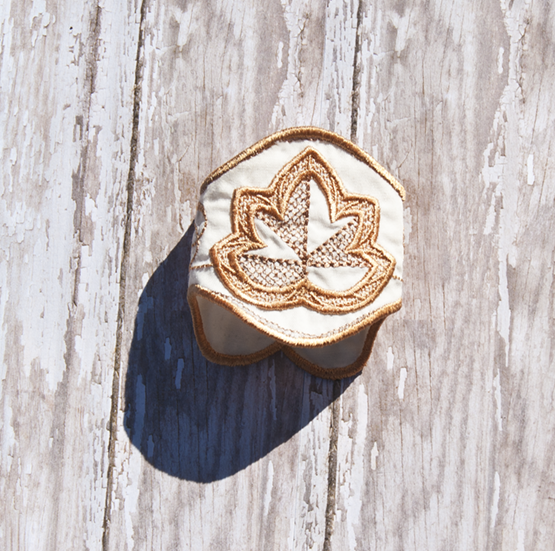 Fabric Leaf Napkin Rings