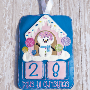Candyland Snowman Advent Countdown