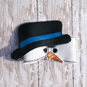 Snowman Hair Bow