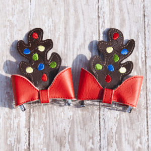 Reindeer Antler Hair Bows