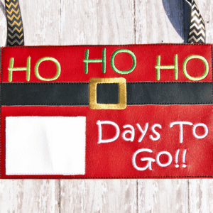 Santa Buckle Days To Go Advent