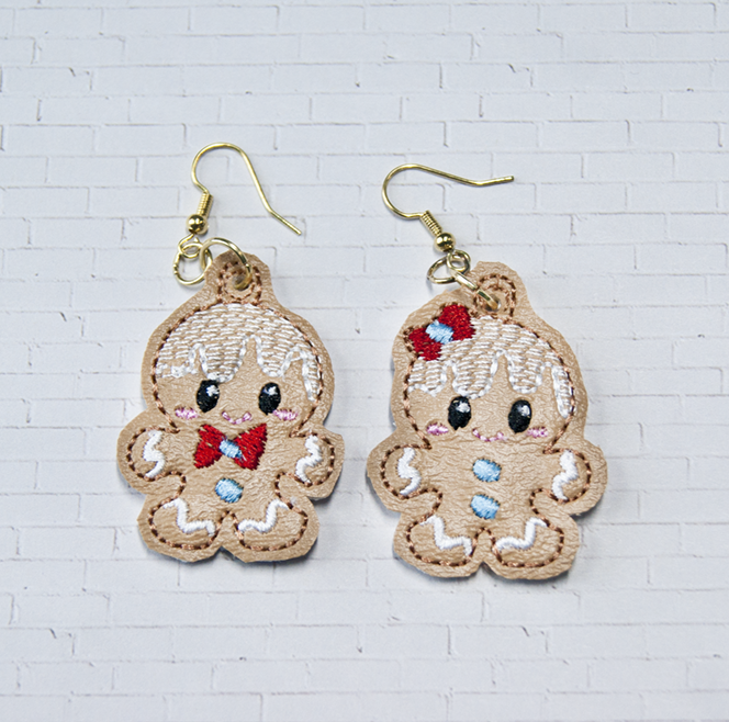 Gingerbread Baby Earrings